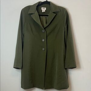 Monroe & Main Women's Olive Green Elegant Dress Jacket Coat Size 6